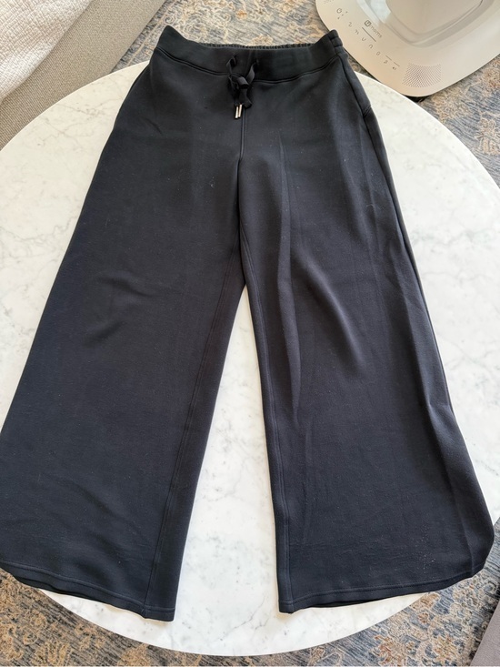 SPANX Pants - SPANX AirEssentials Wide Leg Pants Black Medium Pull On Travel Lounge